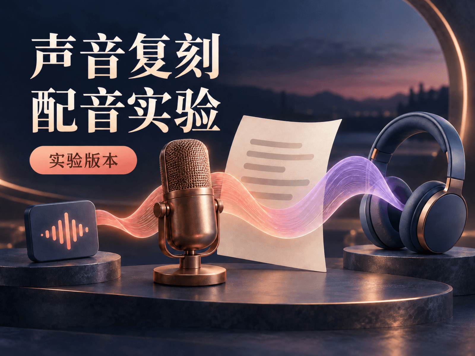 声音复刻与配音实验