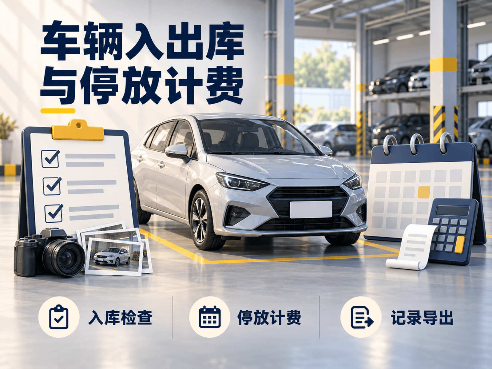 车辆入出库与停放计费管理系统