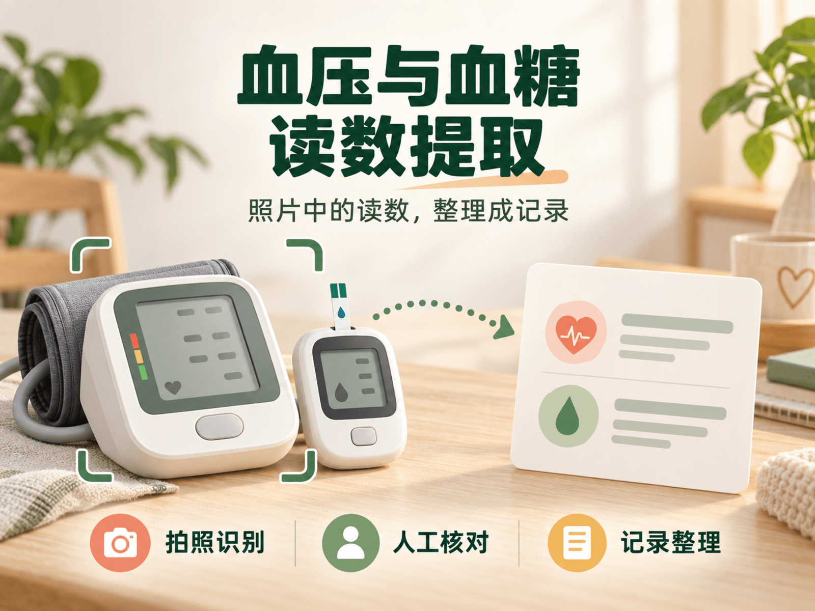 血压与血糖读数提取