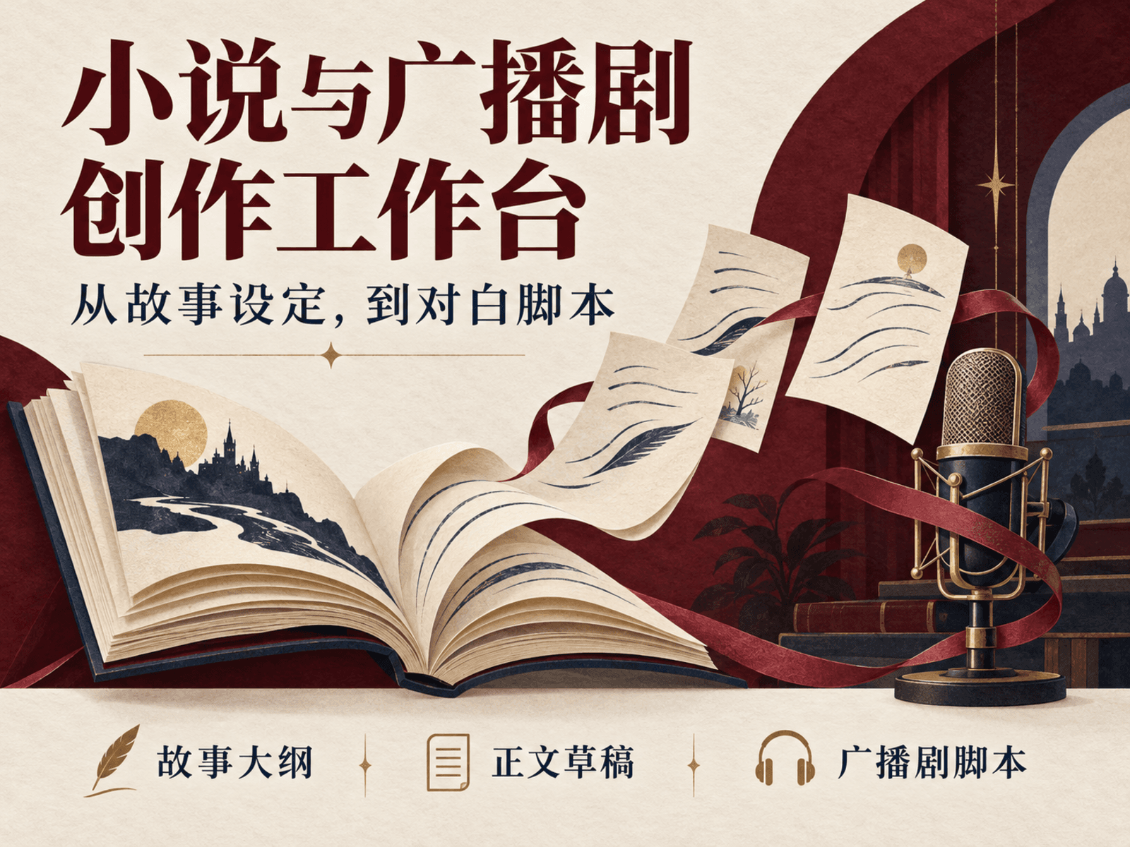 小说与广播剧创作工作台